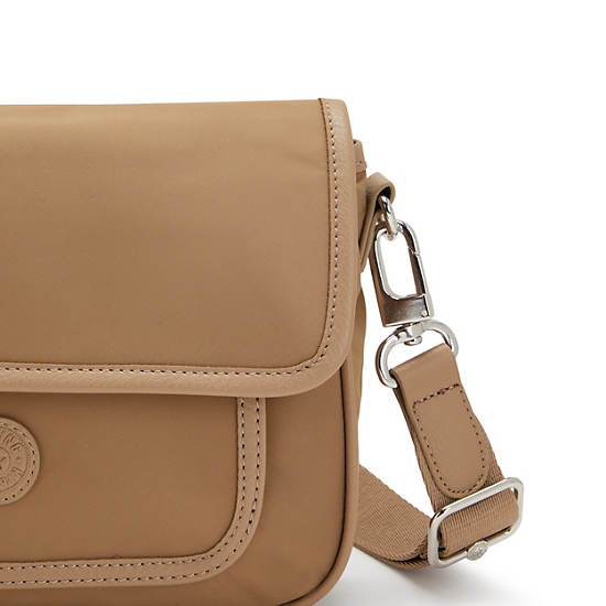 Kipling Inaki Crossbody Bags Soft Almond | CA 1177JP